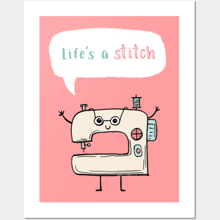 Life's a Stitch Posters and Art